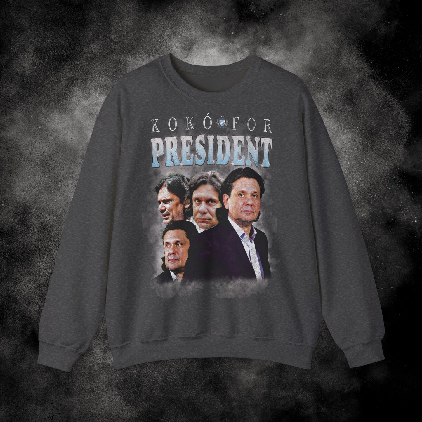 Kokó For President Deutsch Tamás Vintage 90s Crewneck Sweatshirt