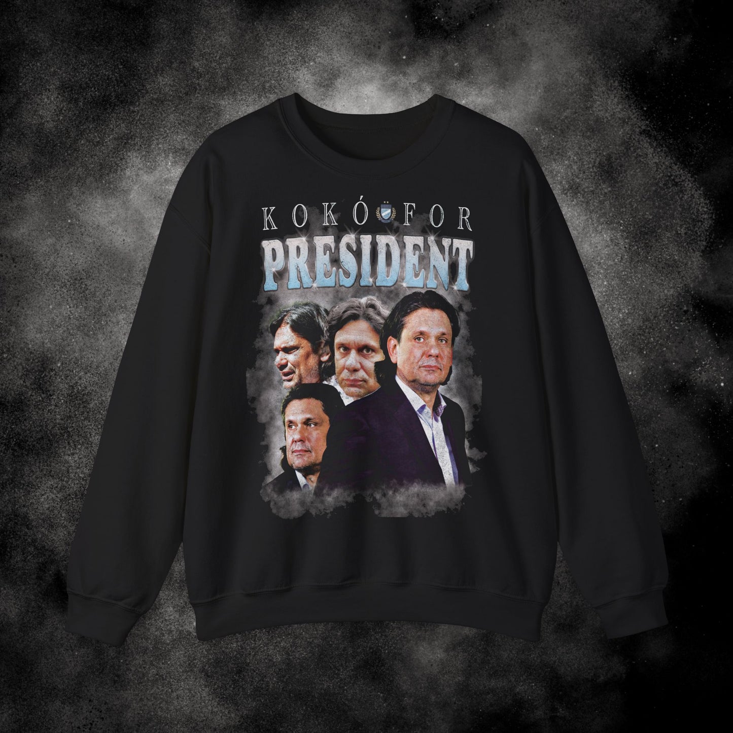 Kokó For President Deutsch Tamás Vintage 90s Crewneck Sweatshirt