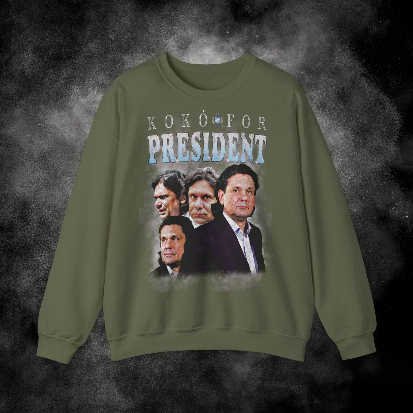 Kokó For President Deutsch Tamás Vintage 90s Crewneck Sweatshirt